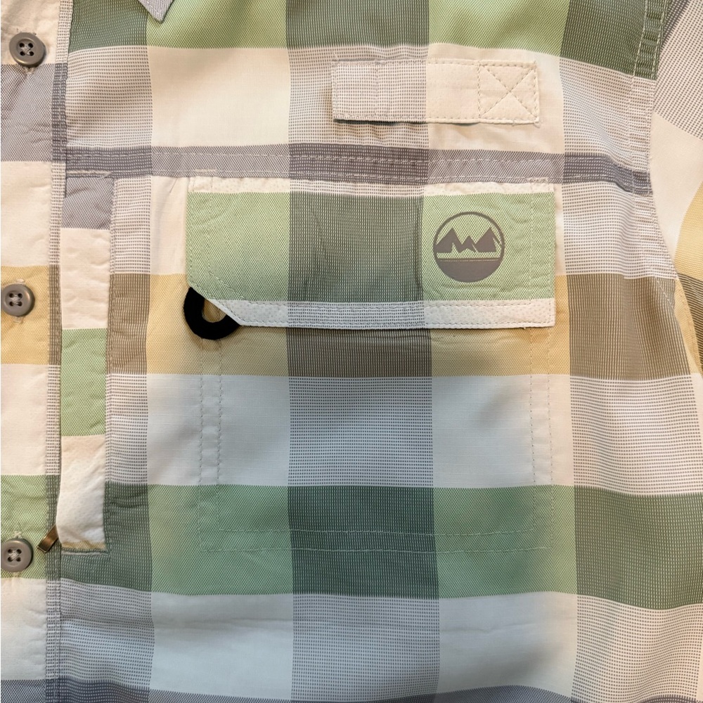 Wrangler Men's Multicolor Plaid Button Down Shirt - Picture 5 of 9